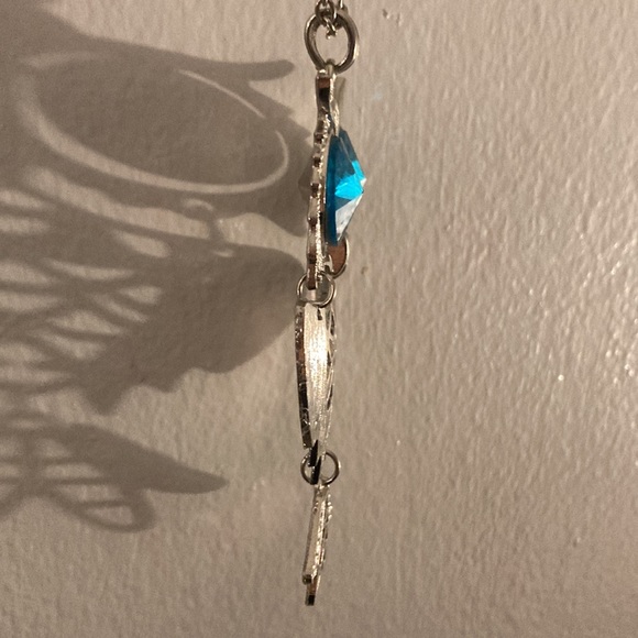 Brand New in Box Absolutely Gorgeous Infinity Slip On Blue Eyes Owl Necklace - Picture 13 of 17